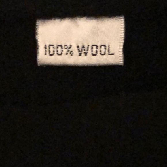 Marvin Richards Black Wool Coat Size 8 - Picture 8 of 13